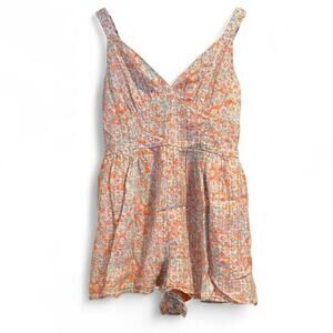 American Eagle Floral Sleeveless Romper - Size M
